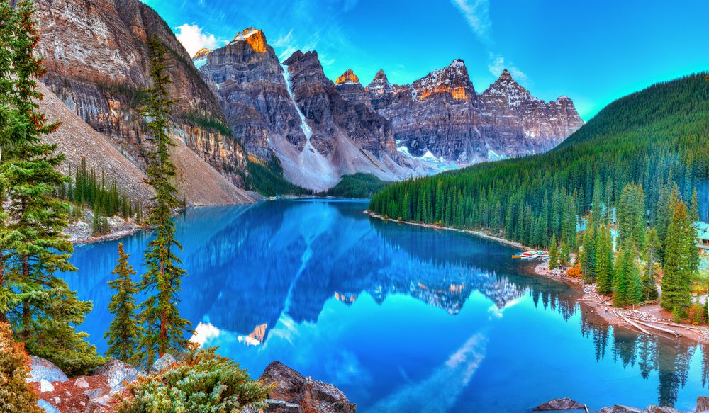 Banff National Park morraine lake reflection